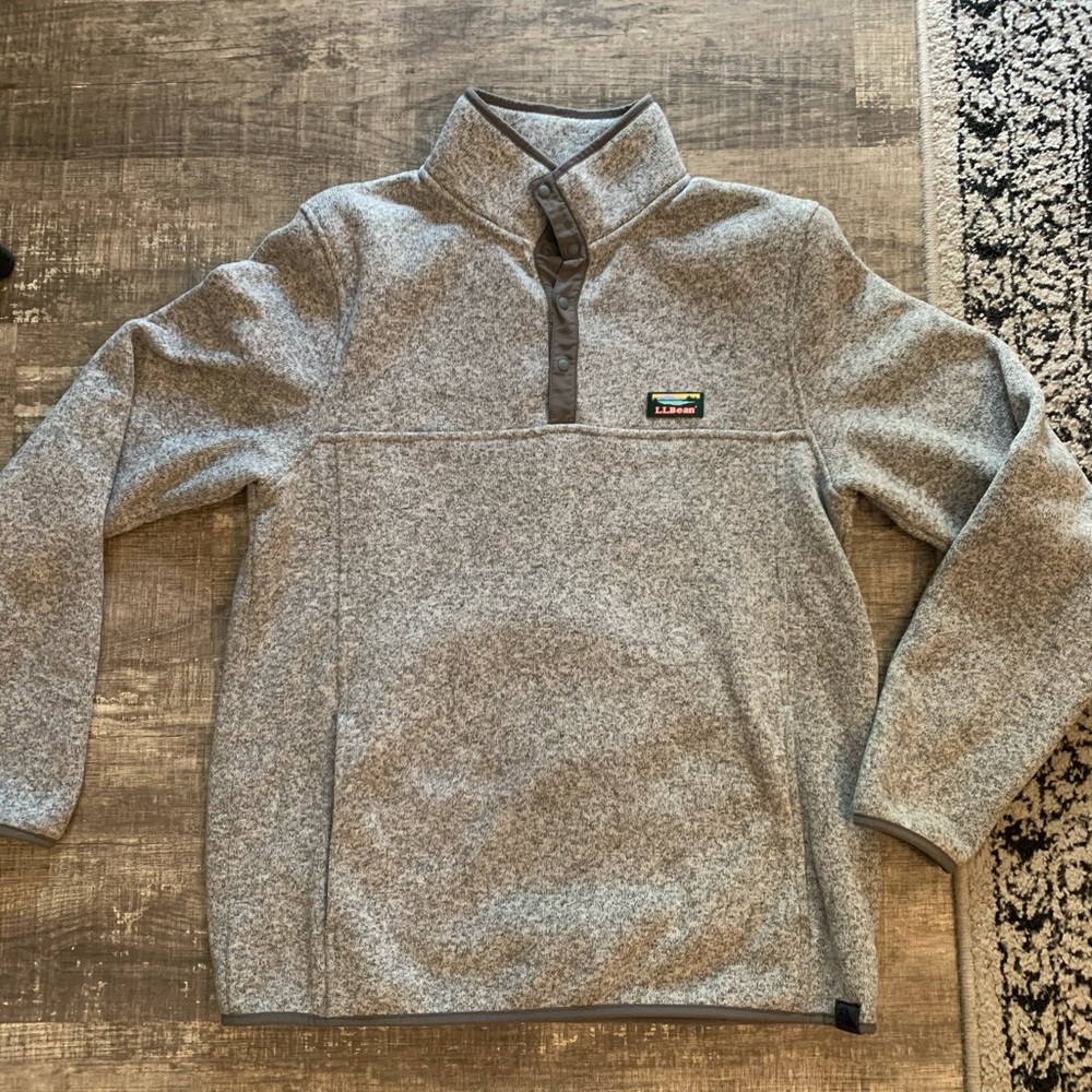 Men’s ll bean sweater fleece pullover